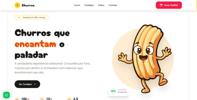 Churros Gourmet - Landing Page